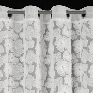 Zasłona gotowa na przelotkach JASMIN 140x250 Eva Minge Eurofirany biały