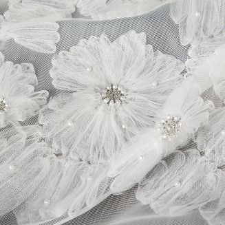 Zasłona gotowa na przelotkach JASMIN 140x250 Eva Minge Eurofirany biały