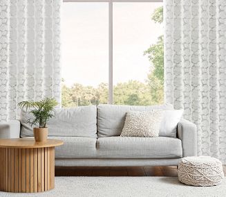 Zasłona gotowa na przelotkach JASMIN 140x250 Eva Minge Eurofirany biały