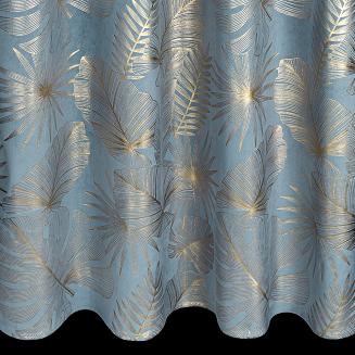 Zasłona gotowa na przelotkach ARIA 135x250 Eurofirany niebieski