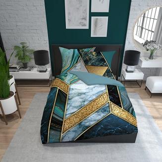 Pościel bawełniana 200x220 Holland marmurowa abstrakcja