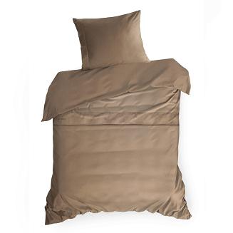 Pościel satynowa ELEGANT1E 160x200 Eva Minge Eurofirany jasnobrązowy