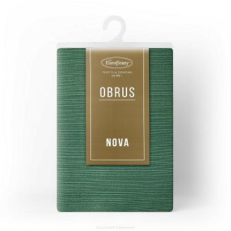 Obrus dekoracyjny serweta GLAMO 85x85 Eurofirany zielony ze złotym połyskiem