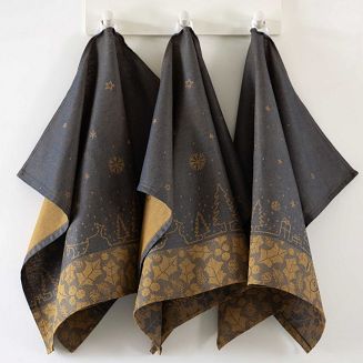 Komplet ścierek kuchennych świąteczny ZWOLTEX Merry Christmas granatowy