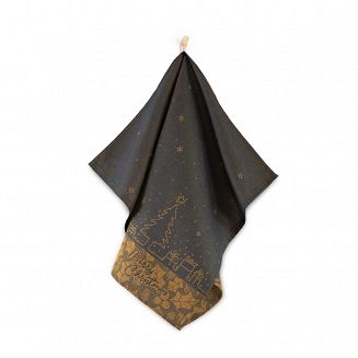 Komplet ścierek kuchennych świąteczny ZWOLTEX Merry Christmas granatowy