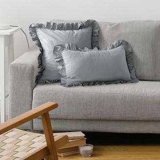 Poszewka dekoracyjna FALBANKA 30x50 Eurofirany stalowy