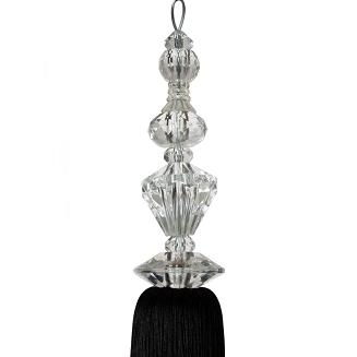 Sznur dekoracyjny do zasłon POLA czarny