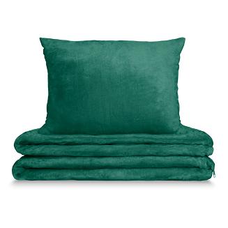 Pościel z mikrofibry MIŚ Cozy 200x220 zielona