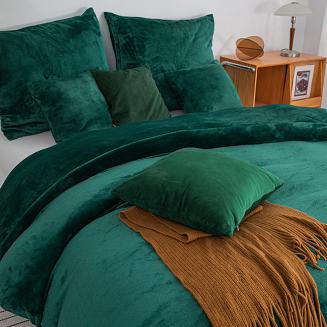 Pościel z mikrofibry MIŚ Cozy 200x220 zielona