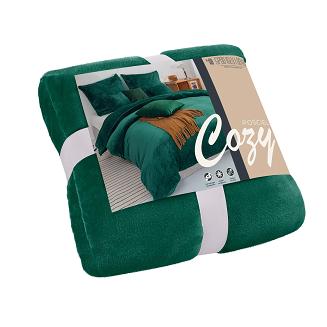 Pościel z mikrofibry MIŚ Cozy 200x220 zielona