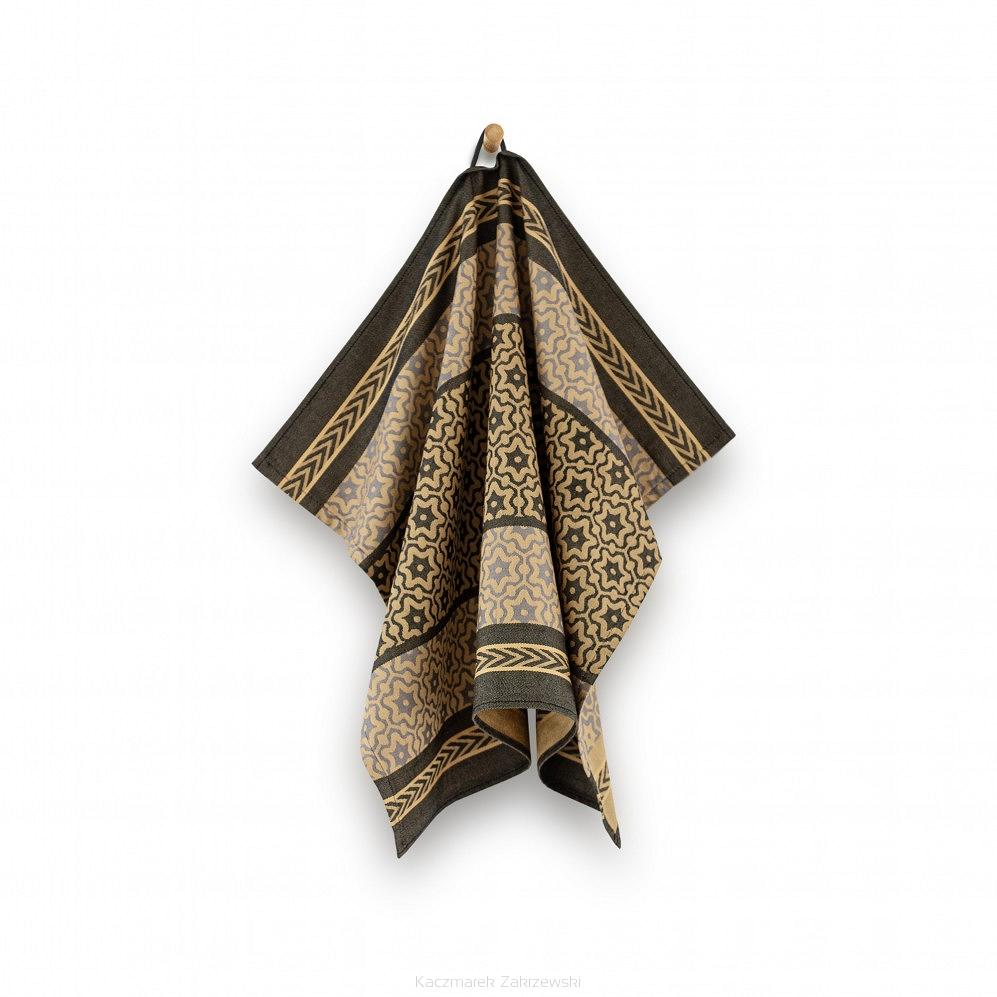 Ścierka kuchenna Marsala Gold 50x70 Zwoltex GOAT czarna złota