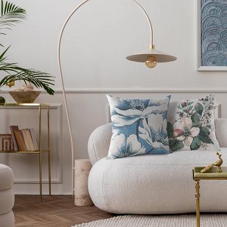 Poszewka dekoracyjna LEN 45x45 Eurofirany kremowy