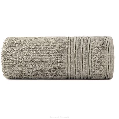Ręcznik bawełniany ROMEO 70x140 Eurofirany jasnobrązowy