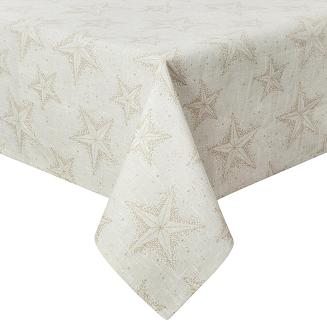 Obrus świąteczny WINTER 145x350 Eurofirany kremowy