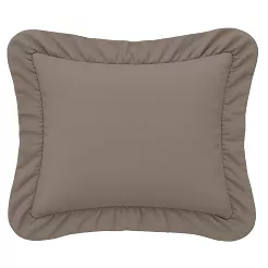 Poszewka do pościeli z falbanką RUFFY 70x80 brązowa