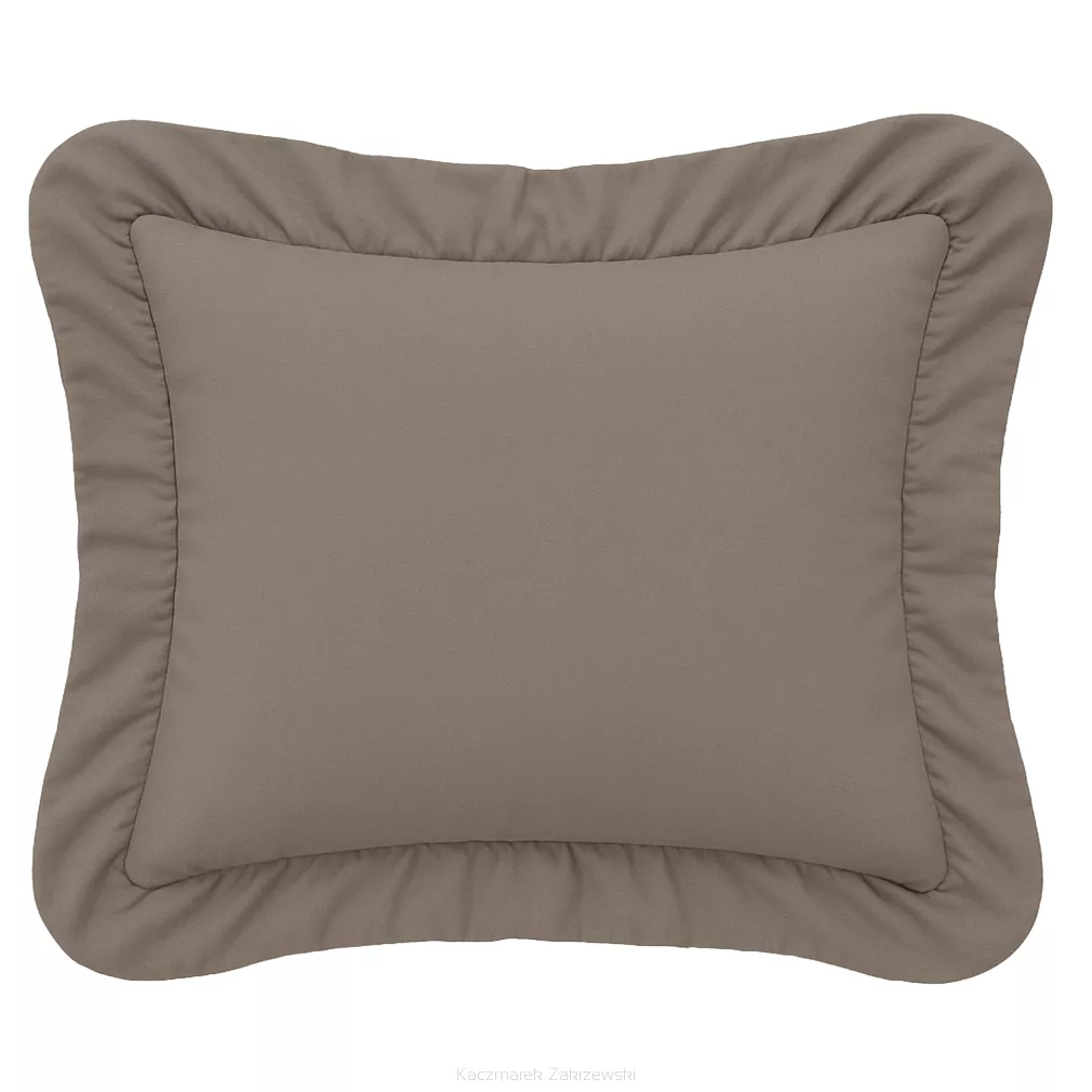 Poszewka do pościeli z falbanką RUFFY 70x80 brązowa