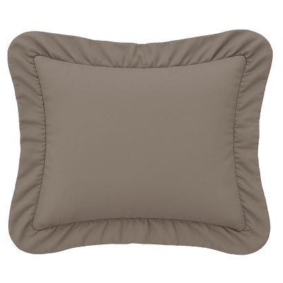 Poszewka do pościeli z falbanką RUFFY 70x80 brązowa