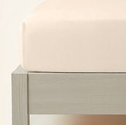 Prześcieradło flanelowe z gumką SIN 90x200 + 30 cm jasnobeżowe