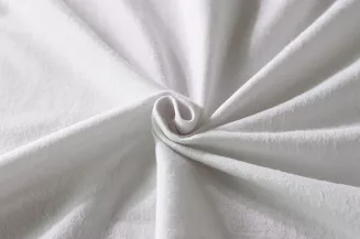 Prześcieradło flanelowe bez gumki 160x200 białe