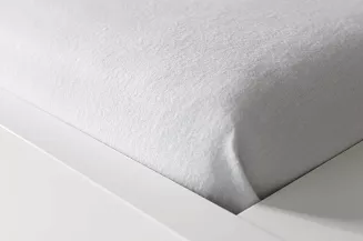 Prześcieradło flanelowe bez gumki 160x200 białe