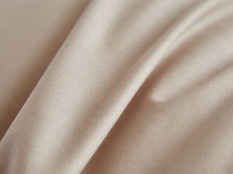 Pościel satyna bawełniana 140x200 Ruffy Premium beżowa z falbanką