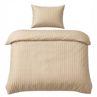 Komplet pościeli hotelowej adamaszek La Perriere 140x200 beżowa