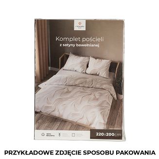 CALM Komplet pościeli z bawełny satynowej 220x200cm 100055/SAT/000/220200/1