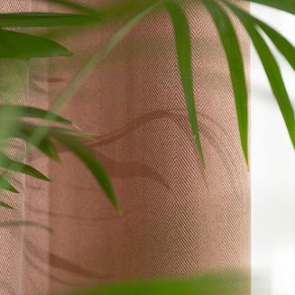 Zasłona gotowa na taśmie JODEŁKA 140x250 ciemnobeżowa