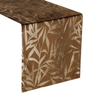 Obrus dekoracyjny BLINK 35x180 Eurofirany brązowy