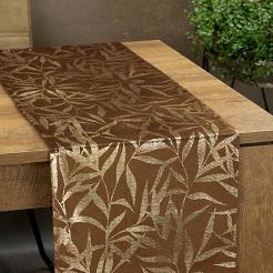 Obrus dekoracyjny BLINK 35x180 Eurofirany brązowy