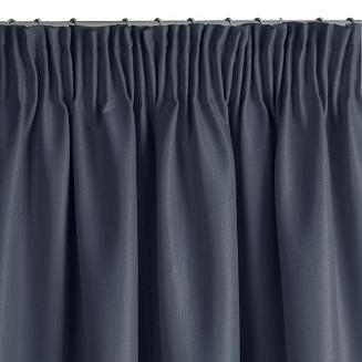 Zasłona gotowa na taśmie AGGIE 140x270 Eurofirany granatowy