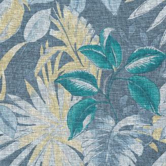 Zasłona gotowa na przelotkach LENA 140x250 Eurofirany popielaty/żółty