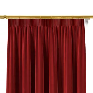 Zasłona gotowa na taśmie VELVI 140x230 czerwona