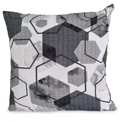 Poszewka z kory 40x40 czarna biała geometria