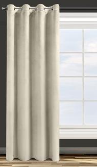 Zasłona gotowa na przelotkach ROSA 140x250 Design91 beżowy