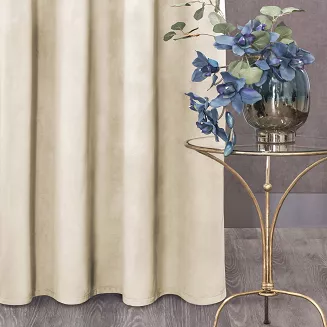 Zasłona gotowa na przelotkach ROSA 140x250 Design91 beżowy