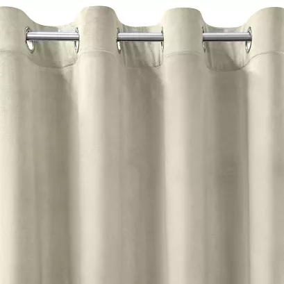 Zasłona gotowa na przelotkach ROSA 140x250 Design91 beżowa