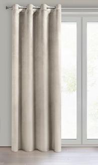 Zasłona gotowa na przelotkach MELANIE 140x260 Eurofirany beżowy