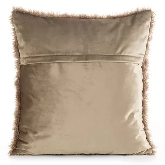 Poszewka dekoracyjna PLUSH 45x45 Eurofirany ciemnobeżowy