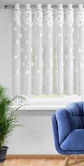 Firana gotowa na przelotkach DIANA 350x160 Eurofirany biały