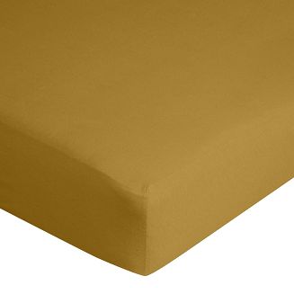 Prześcieradło jersey z gumką  180x200 Eurofirany musztardowy