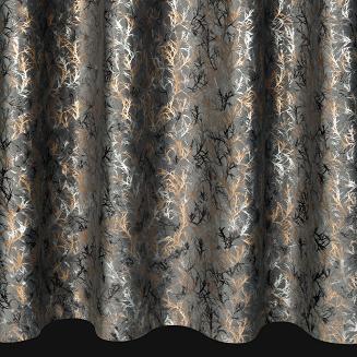 Zasłona gotowa na przelotkach TORI 140x250 Eurofirany grafitowy