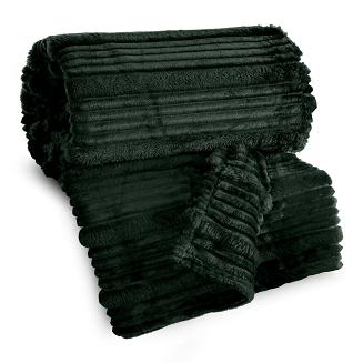 Koc narzuta NINA 220x200 Eurofirany ciemnozielony