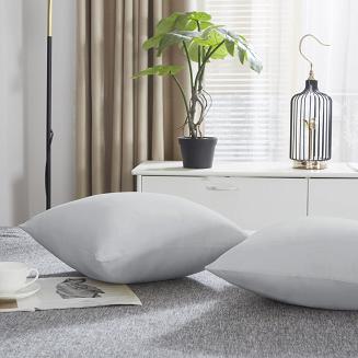 Poszewka satyna bawełniana SIN 40x40 szara