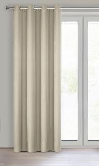 Zasłona gotowa na przelotkach RITA 140x250 Eurofirany cappucino