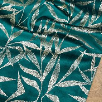 Obrus dekoracyjny BLINK 35x140 Eurofirany ciemnoturkusowy