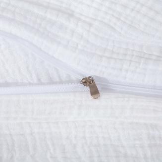 Biała Bawełniana Pościel Muślinowa 220x200