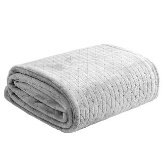 Koc narzuta na łóżko CINDY-4 170x210 srebrny