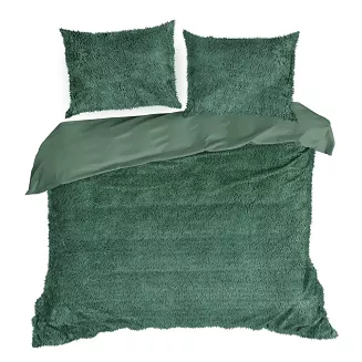 Pościel bawełniana TIFFANY 200x220 Design91 ciemnozielony