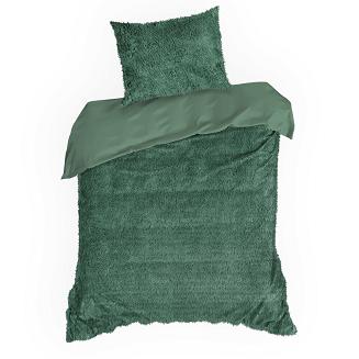 Pościel bawełniana TIFFANY 200x220 Design91 ciemnozielony